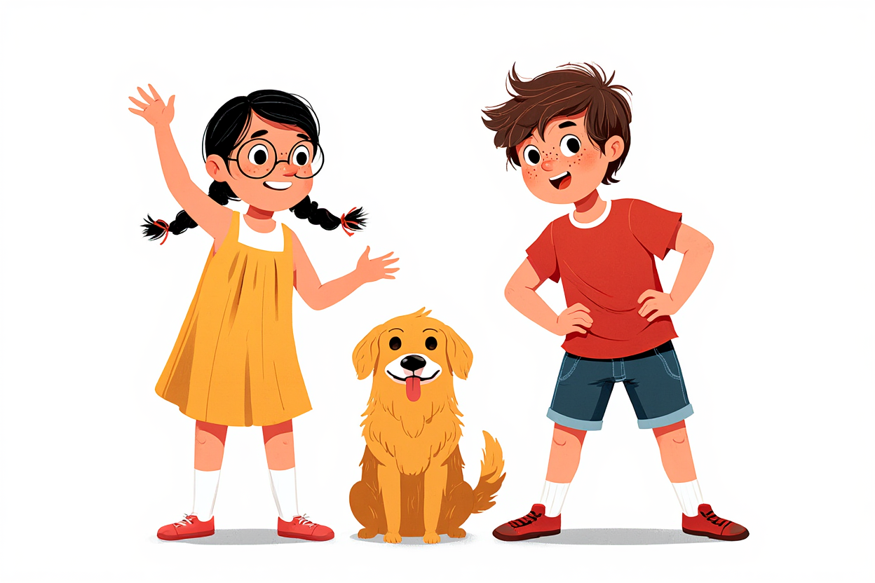 Leo, Maya, and Rusty - The Postcard Pals